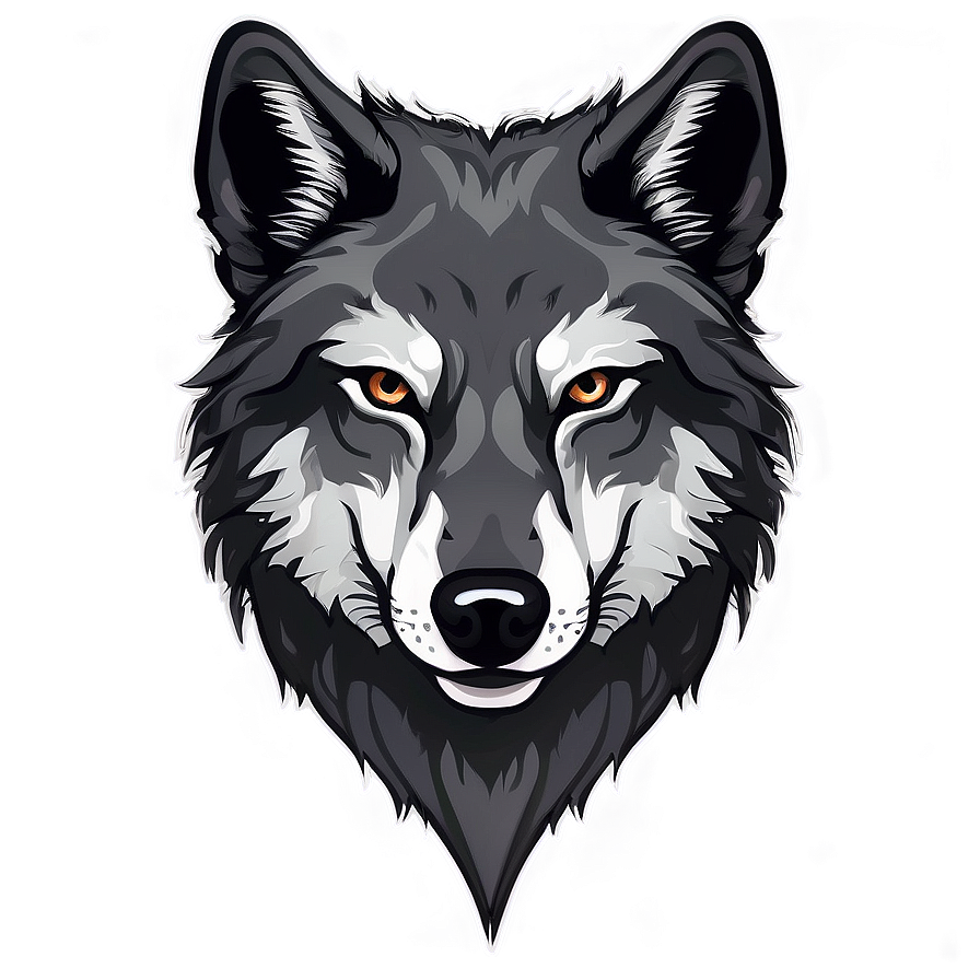 Alpha Wolf Face Leadership Emblem Png 11