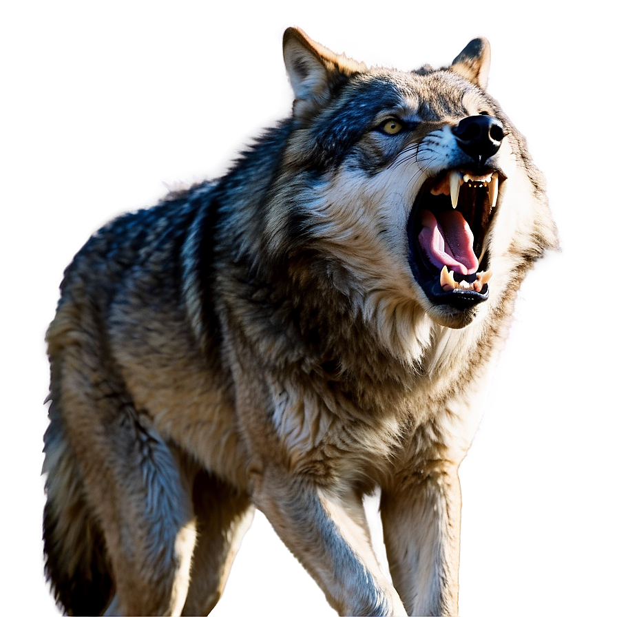 Alpha Wolf Growling Image Png 86