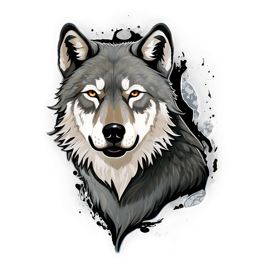 Alpha Wolf Illustration Png 87