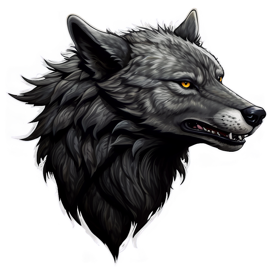 Alpha Wolf Illustration Png Hwm13