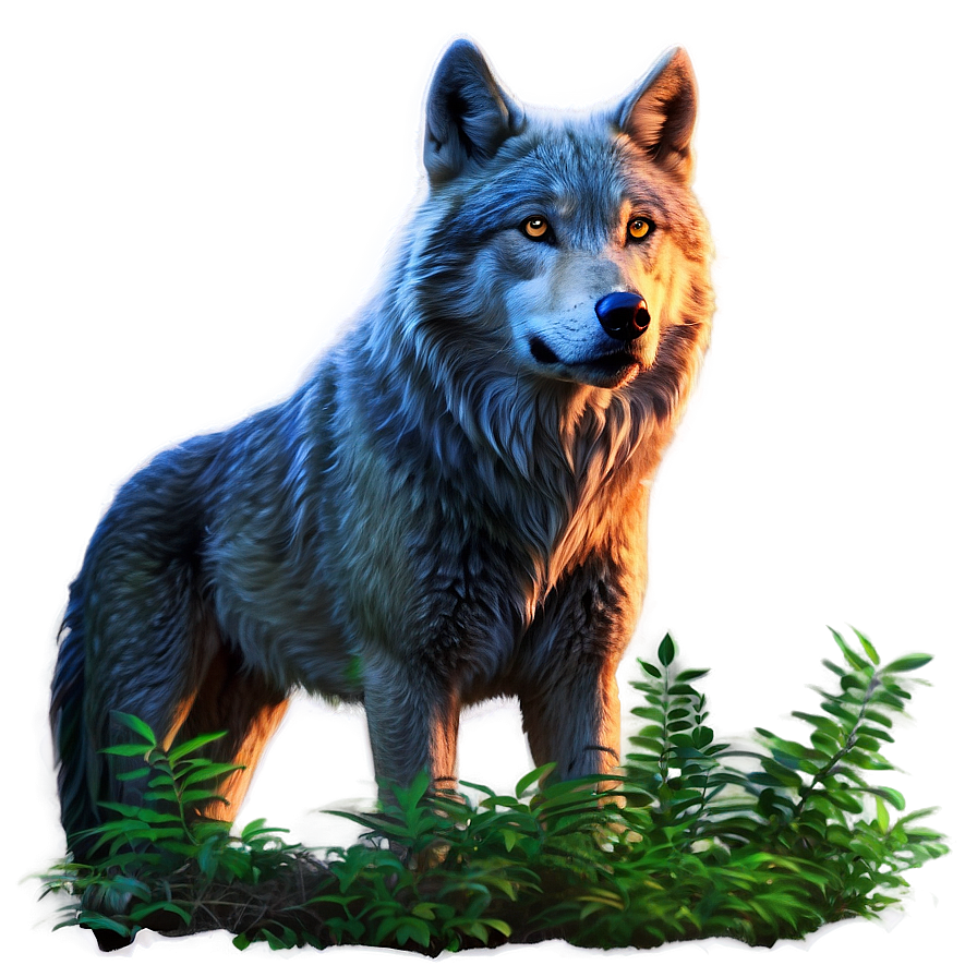 Alpha Wolf In Mystic Forest Png 14