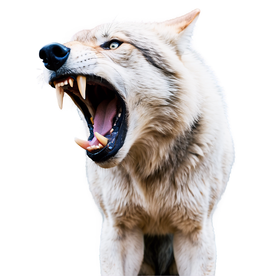 Alpha Wolf Roaring Loudly Png 12