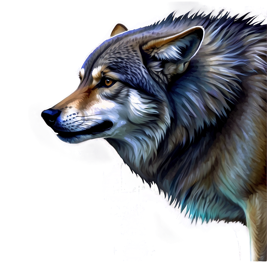 Alpha Wolf Watercolor Effect Png Tnx91