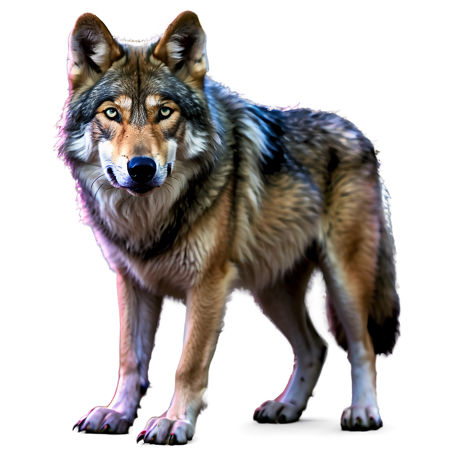 Alpha Wolf With Glowing Eyes Png Iyh