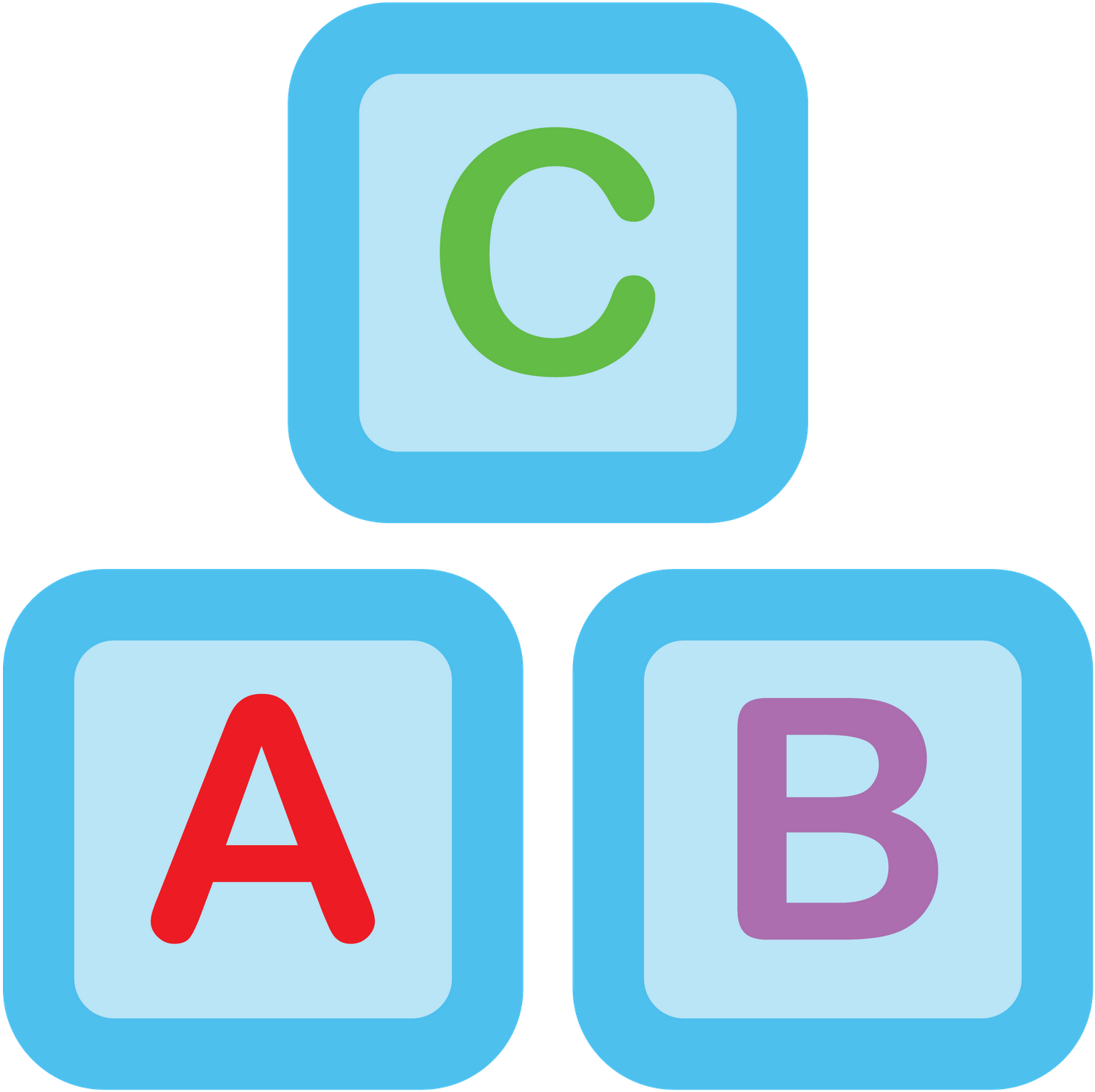 Alphabet Blocks A B C