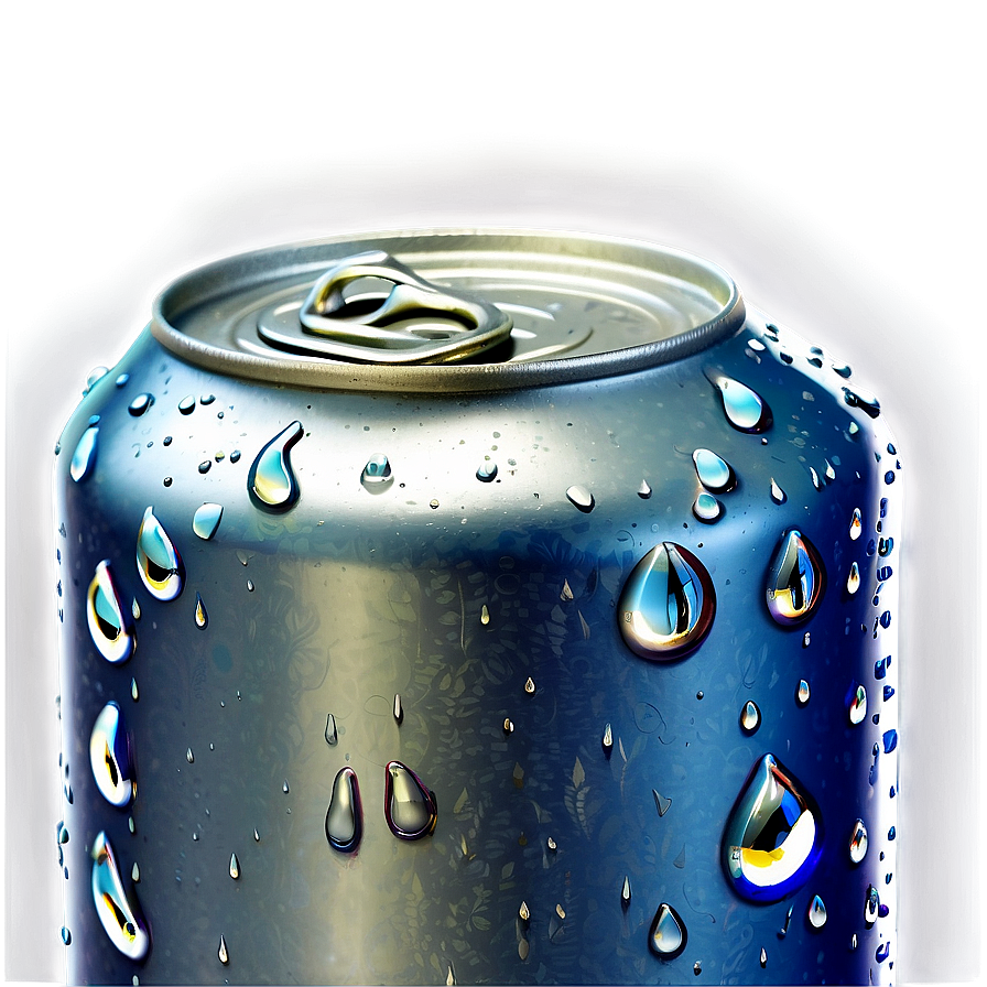 Aluminum Can With Drops Png 06252024