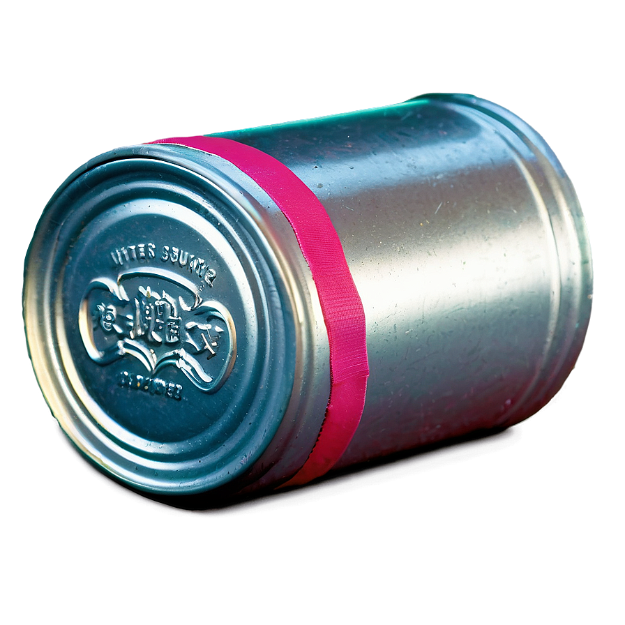 Aluminum Can With Ribbon Png 06252024