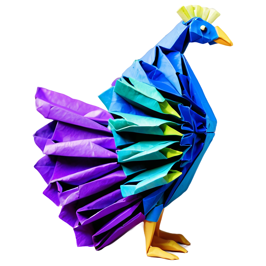 Amazing Origami Peacock Png 35