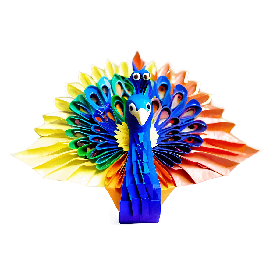 Amazing Origami Peacock Png 89