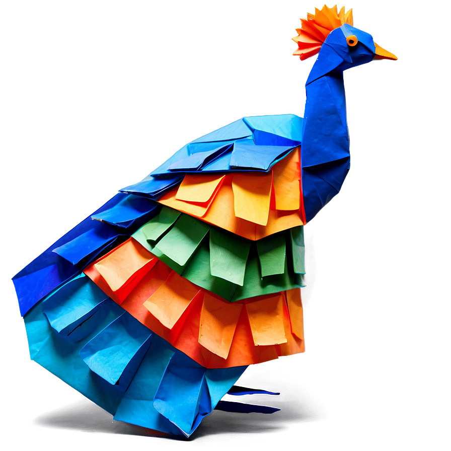 Amazing Origami Peacock Png Fog