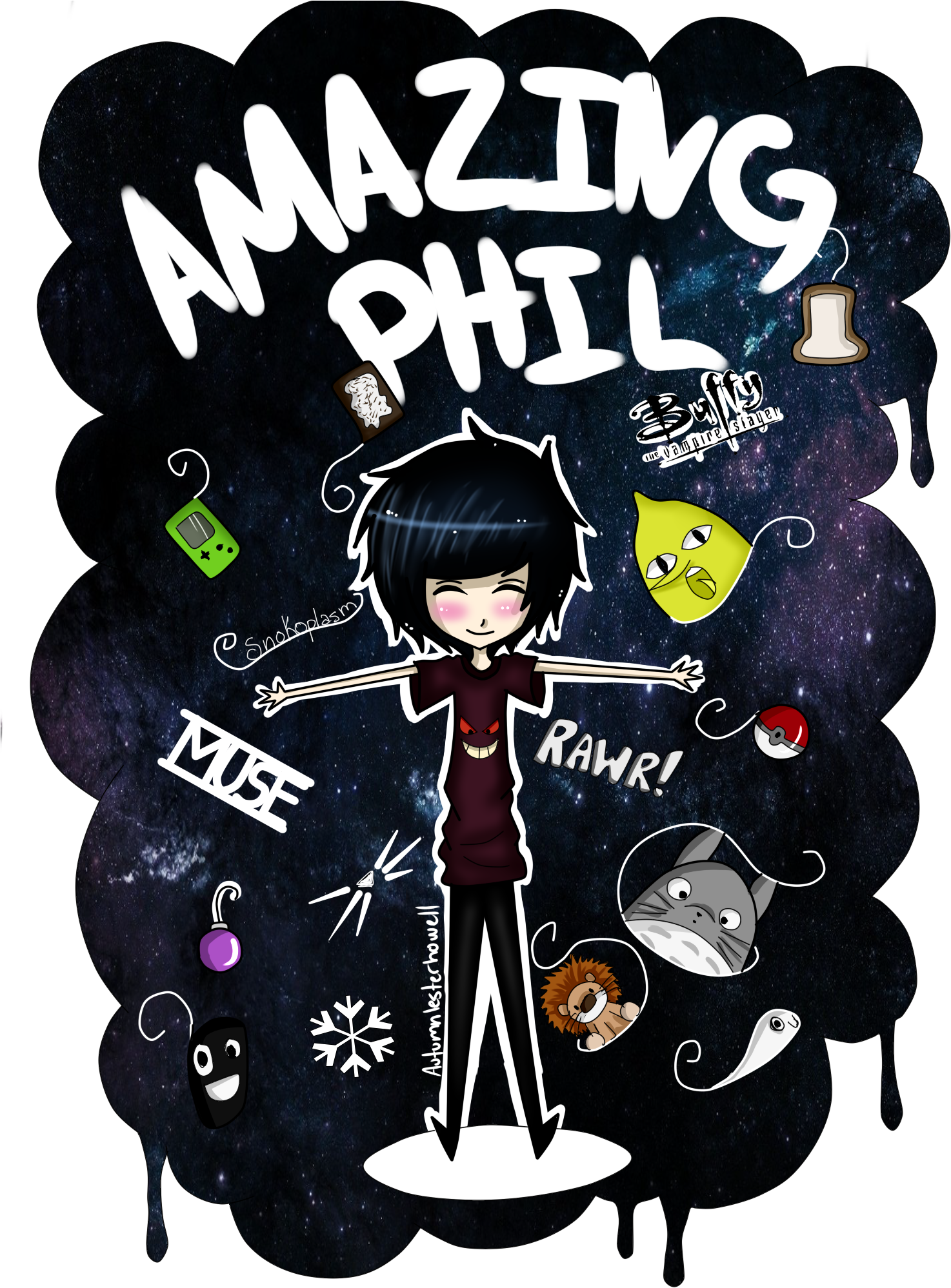 Amazing Phil Cartoon Illustration