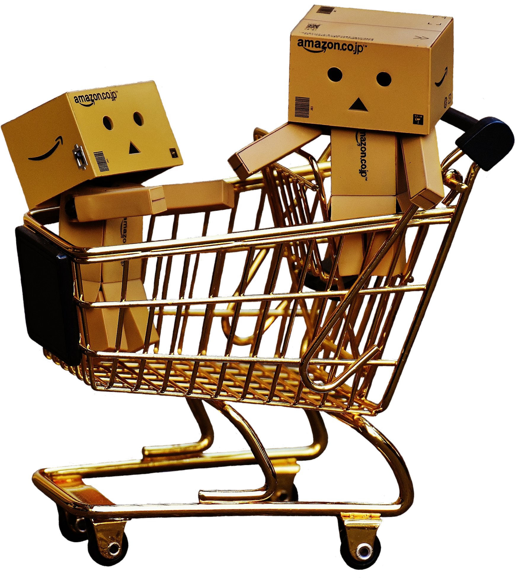 Amazon Box Characters Shopping Cart