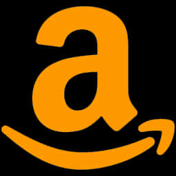 Amazon Logo Orangeon Black