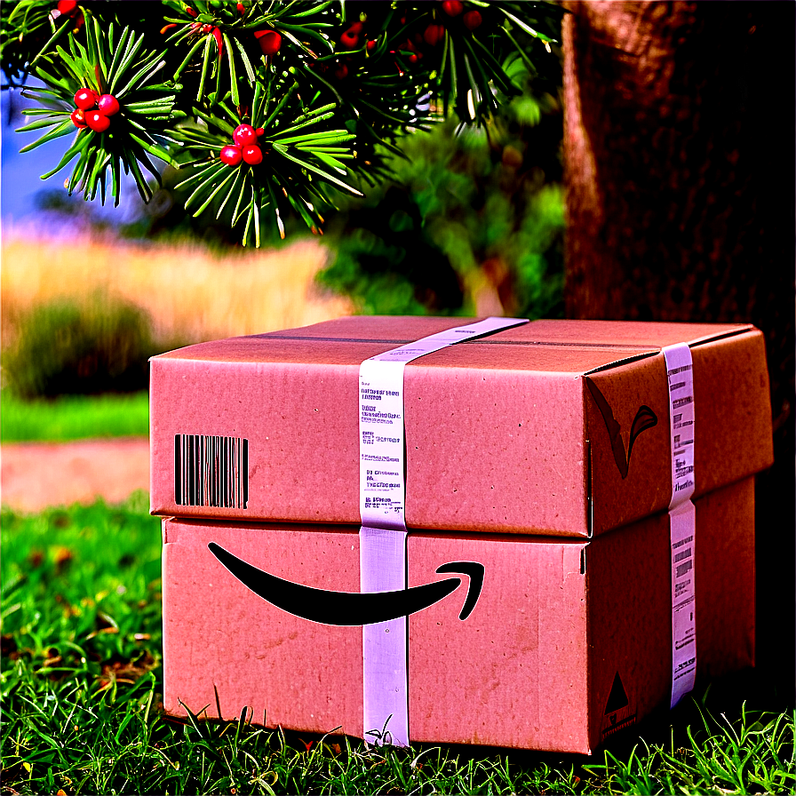 Amazon Package Under Tree Png 06292024