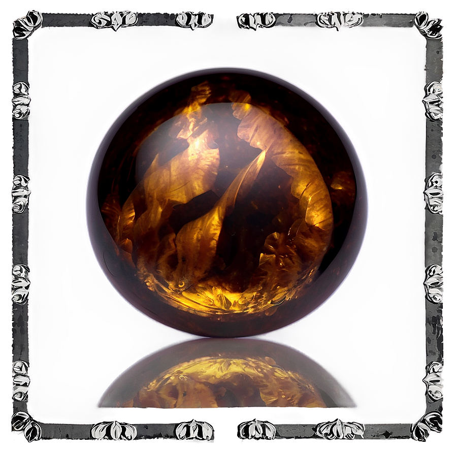 Amber Cabochon Cut Png Jrn