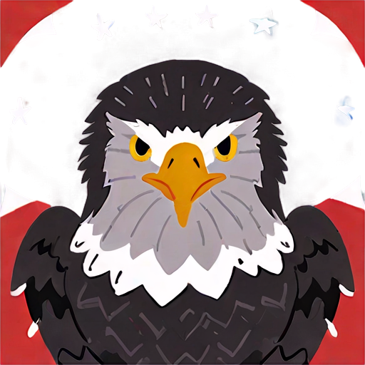 American Bald Eagle Portrait Png D