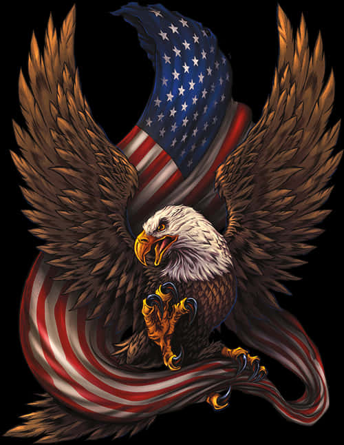 American Eagle Patriotic Symbol