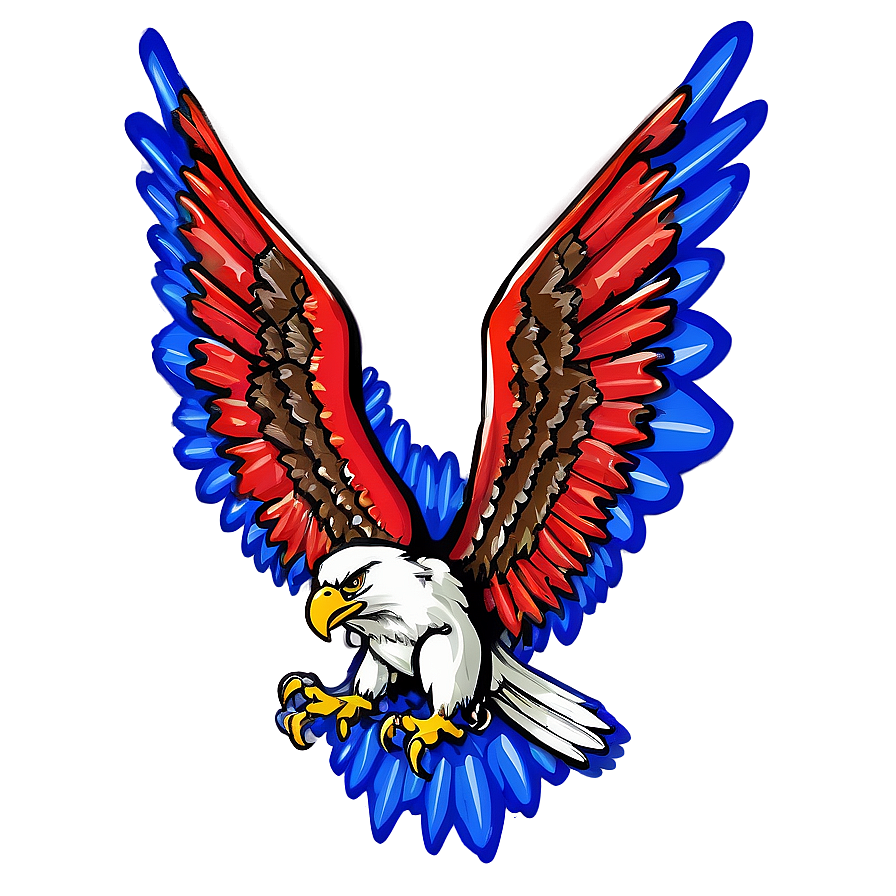 American Eagle Wings Design Png 06262024