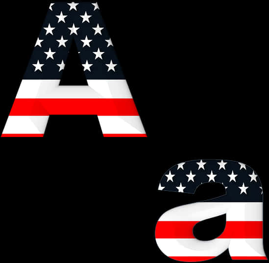 American Flag Alphabet Aanda