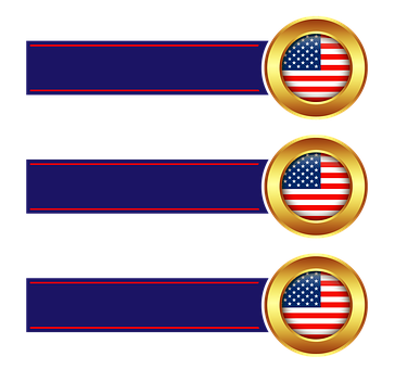 American Flag Banner Design