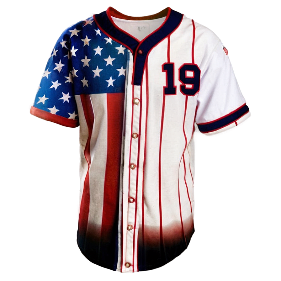 American Flag Baseball Jersey Png 06282024