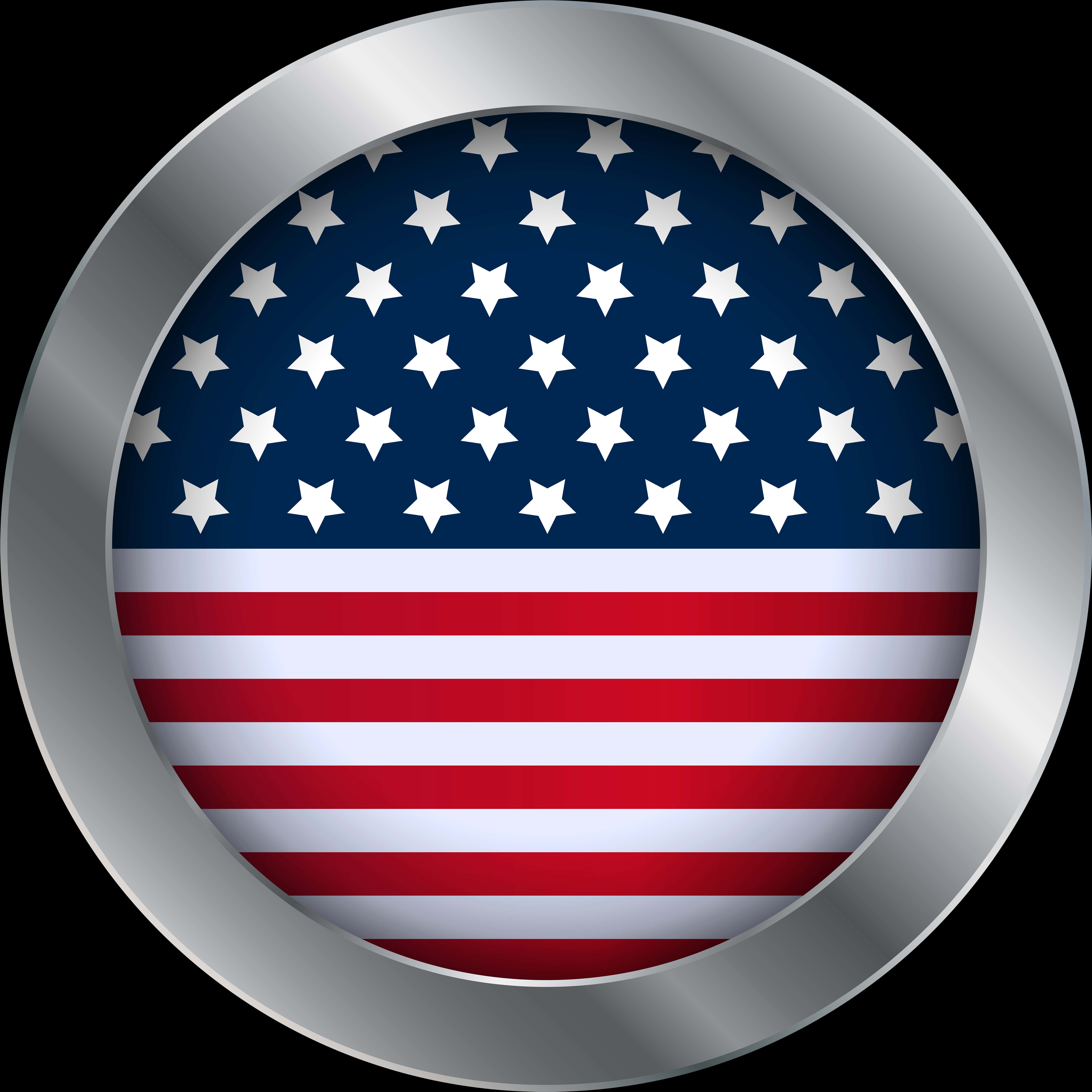 American Flag Circular Design