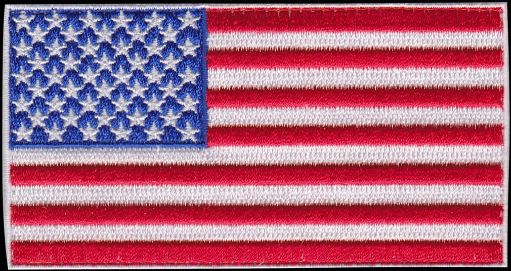 American Flag Embroidered Texture