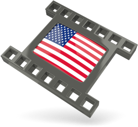 American Flag Film Strip Icon