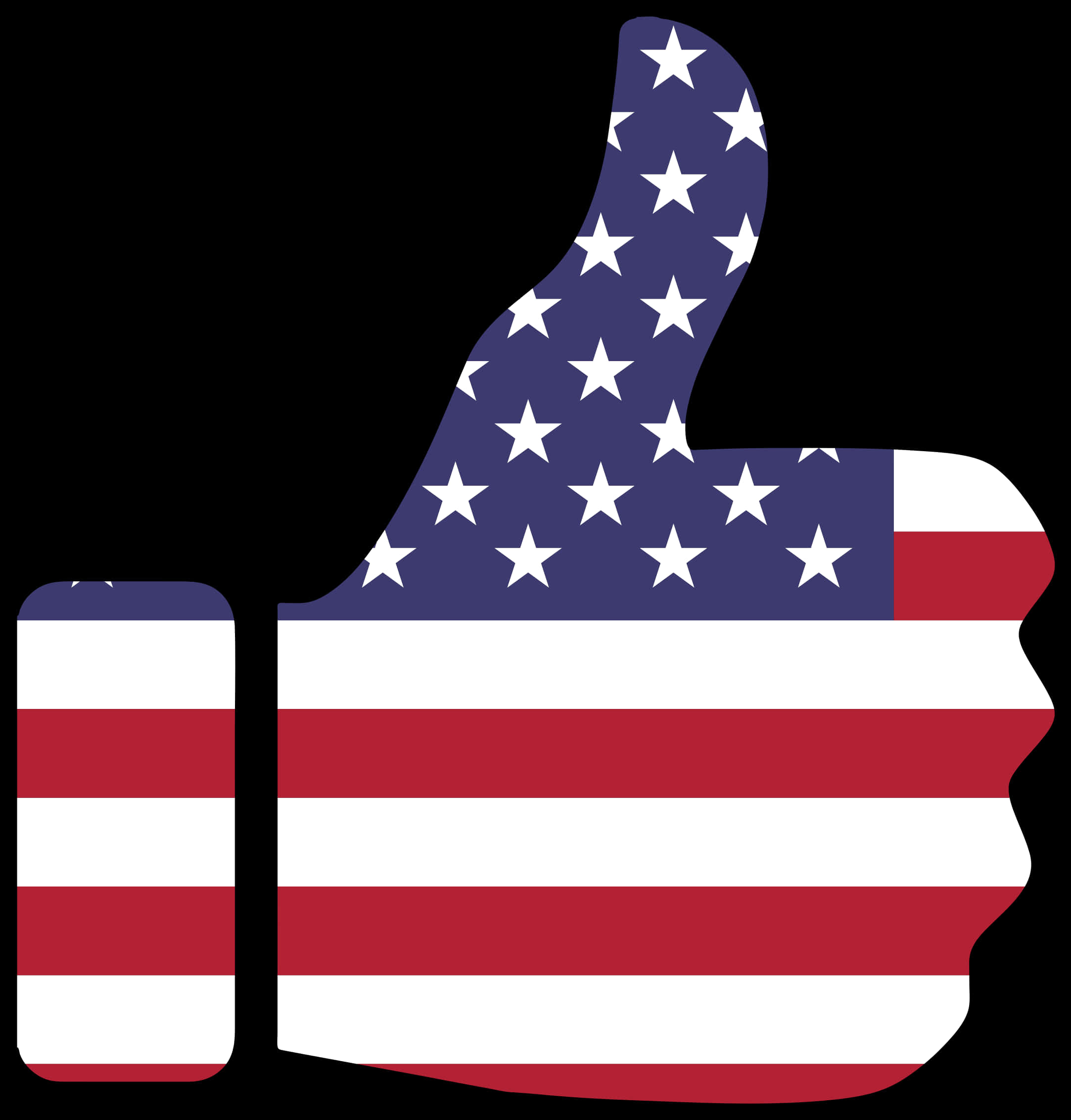 American Flag Thumbs Up