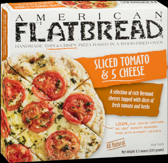 American Flatbread Tomato Cheese Pizza Box