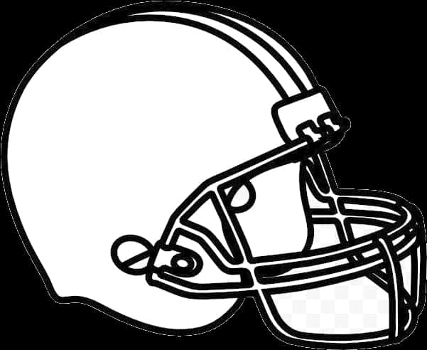 American Football Helmet Outline