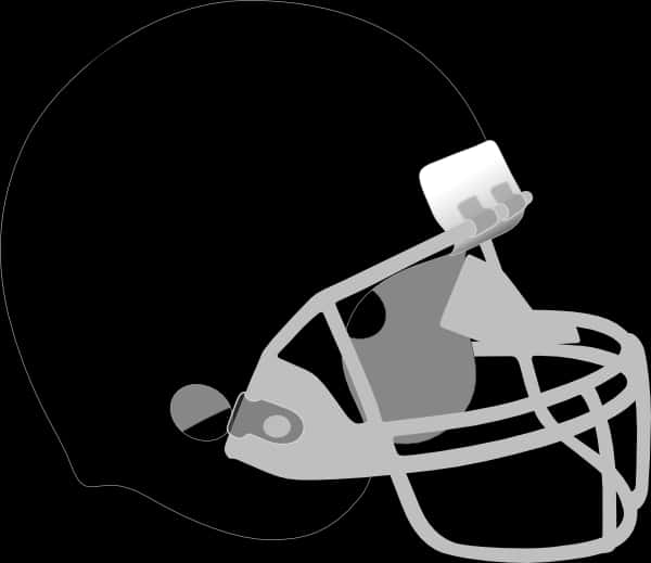 American Football Helmet Silhouette