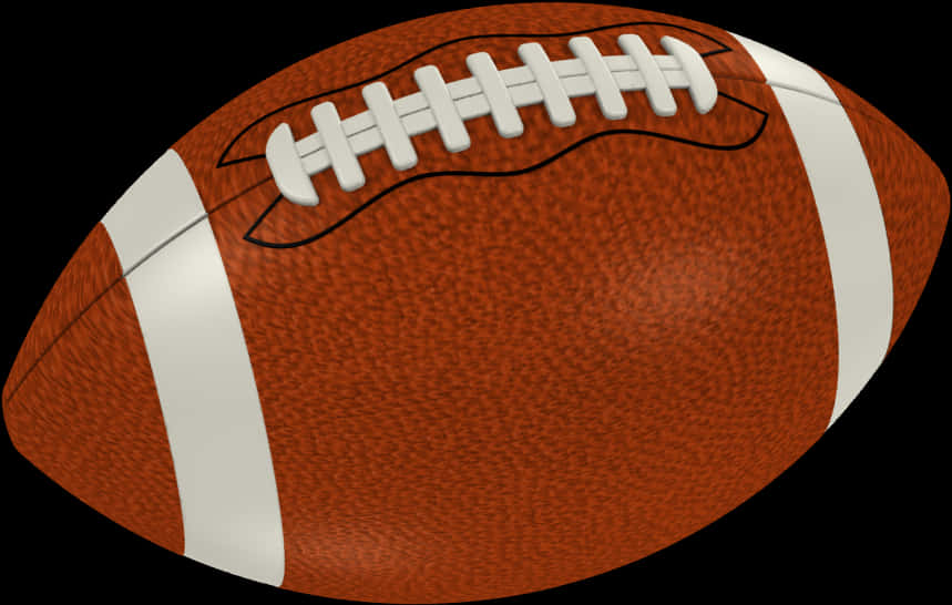 American Football Isolatedon White Background