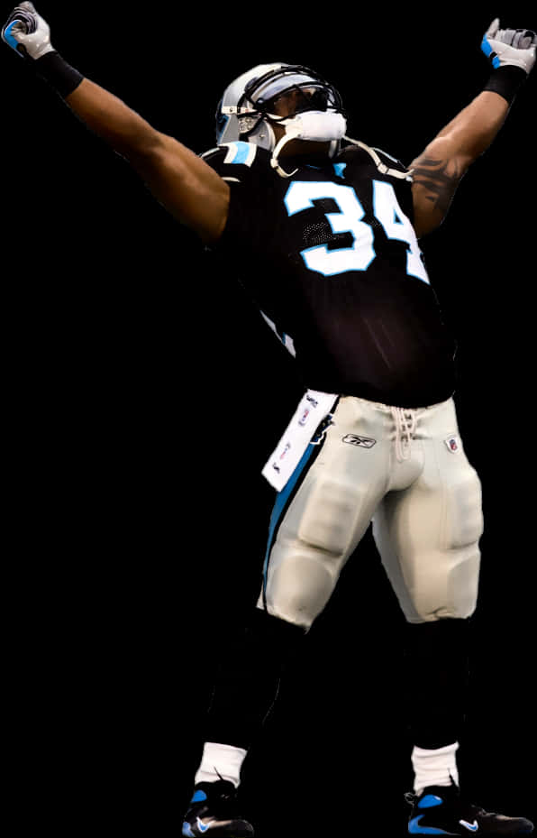 American Football Player Celebration Pose