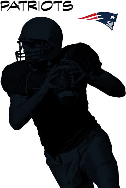 American Football Player Silhouette Patriots