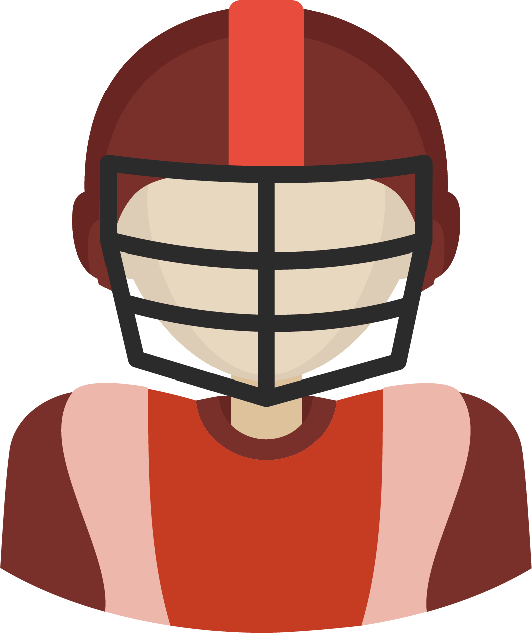 American Football Player Vector Illustration