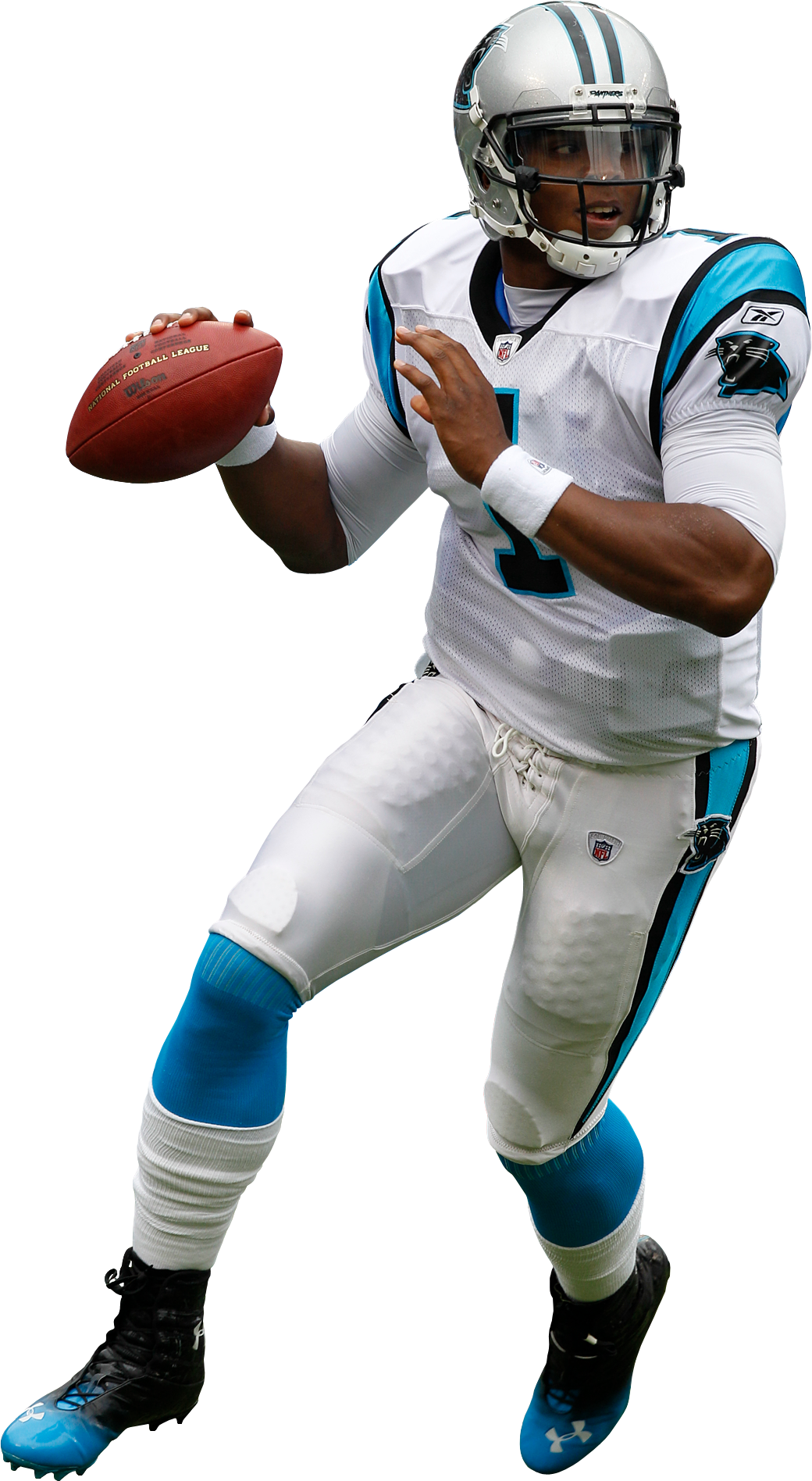 American Football Quarterback Action Pose