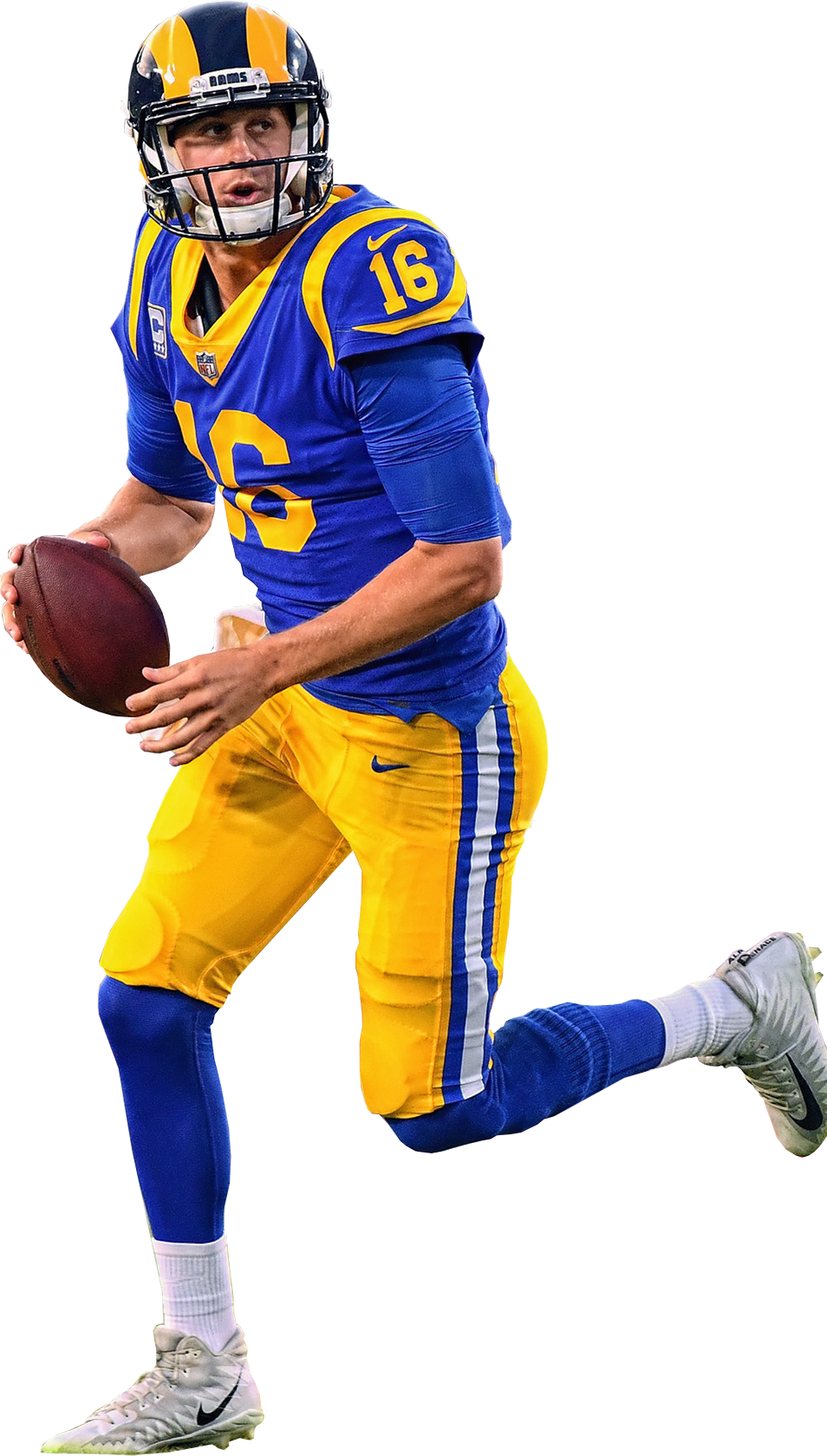 American Football Quarterback Action Pose