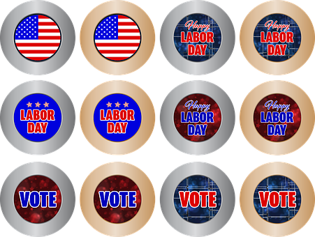 American Patriotic Buttons Collection