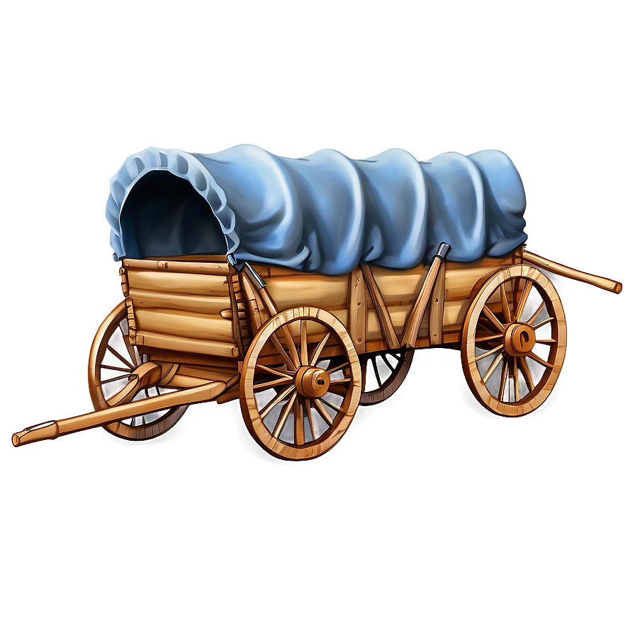 American Pioneer Covered Wagon Png 21