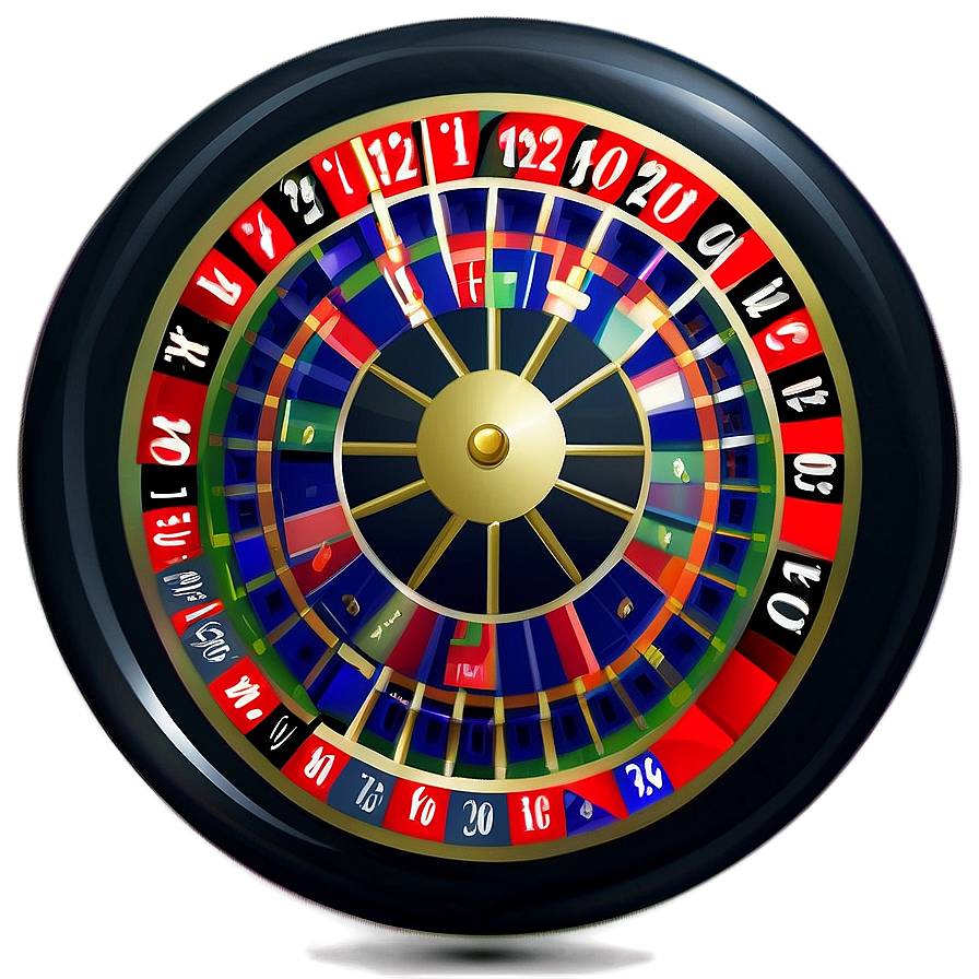 American Roulette Wheel Illustration Png 06202024