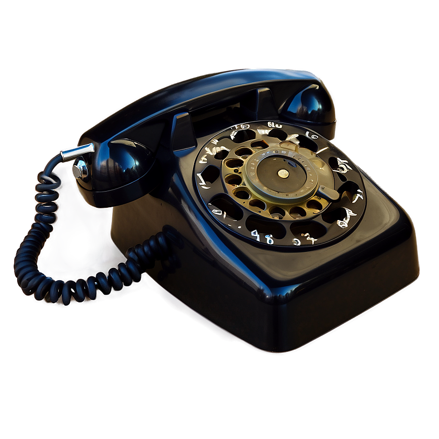 American Style Rotary Phone Png 7