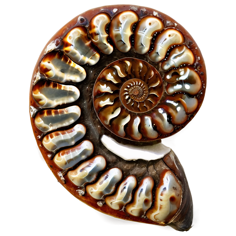 Ammonite Fossil Png 06122024