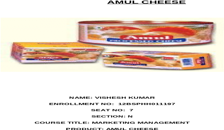 Amul Processed Cheese Packaging