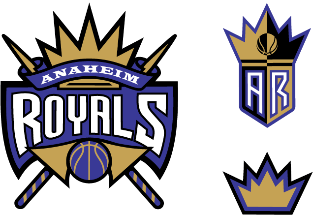 Anaheim Royals Basketball Team Logos