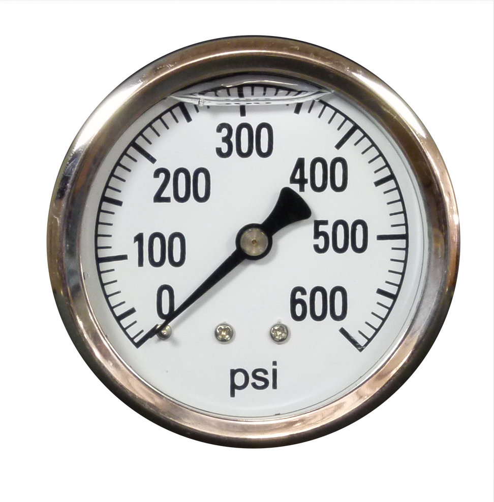 Analog Pressure Gauge Reading