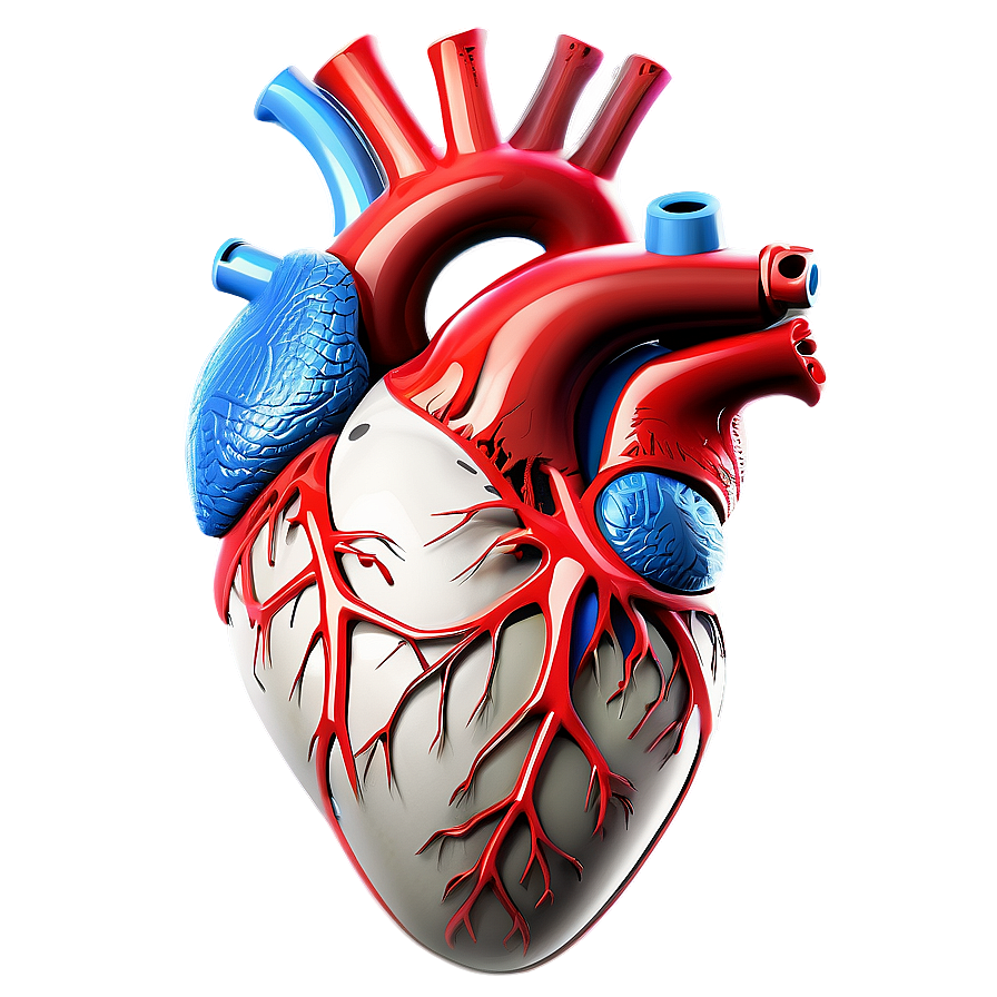 Anatomical Heart Made Of Stone Png 4