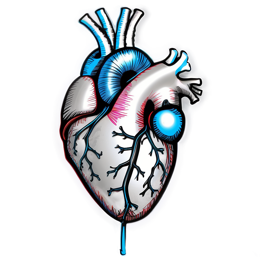 Anatomical Heart Sketch Png Swj