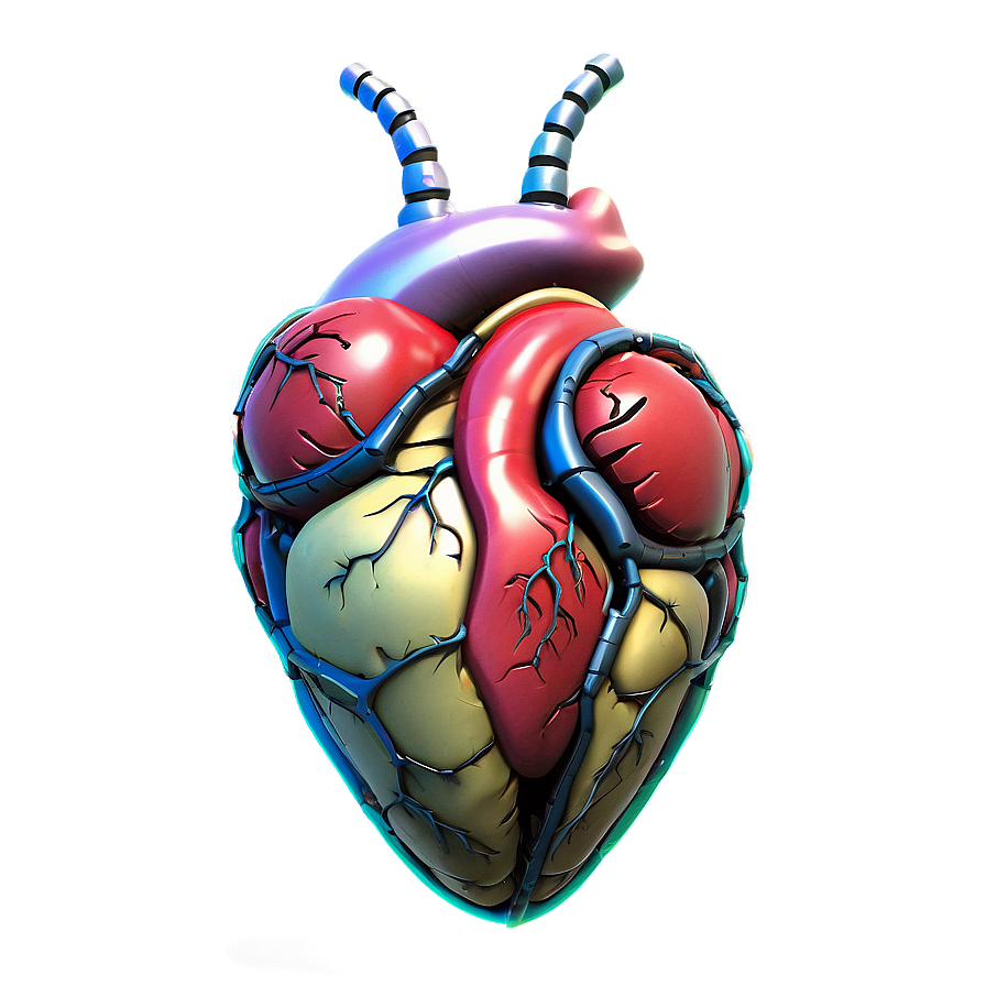 Anatomical Heart With Eyes Png Qtg