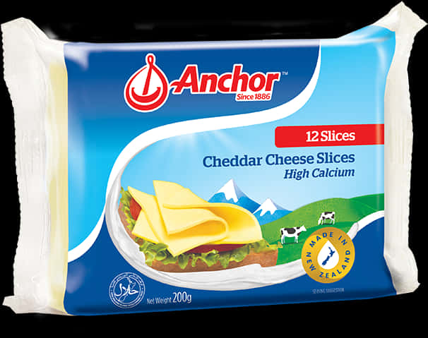 Anchor Cheddar Cheese Slices Packaging